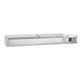 Sterling Pro Cobus SPT2000-330-SS Topping Well, Stainless Steel Lid, 10 x GN1/4  Adomoo